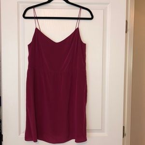 Anthropologie - 100% silk slip dress